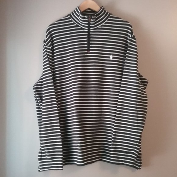 Polo Ralph Lauren Other - Polo Ralph Lauren Striped Cotton Mock Neck, XXL